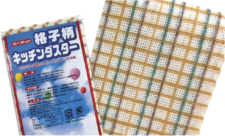 格子柄キッチンダスター１Ｐ